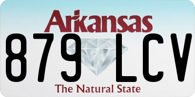 AR license plate 879LCV