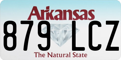 AR license plate 879LCZ