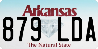 AR license plate 879LDA