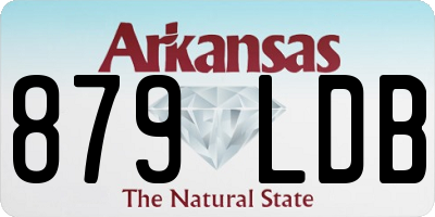 AR license plate 879LDB