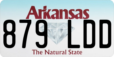 AR license plate 879LDD
