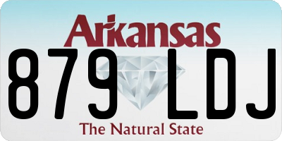 AR license plate 879LDJ