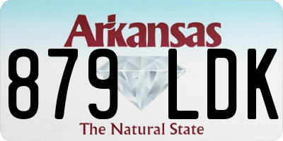 AR license plate 879LDK