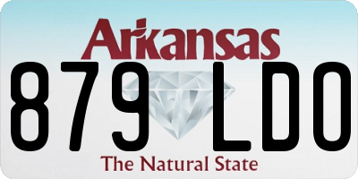 AR license plate 879LDO