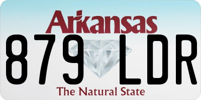 AR license plate 879LDR