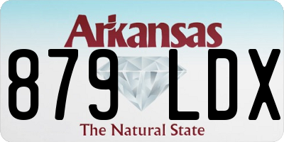AR license plate 879LDX