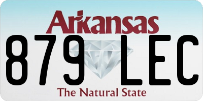 AR license plate 879LEC