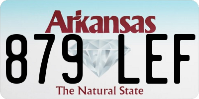 AR license plate 879LEF