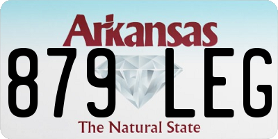 AR license plate 879LEG