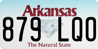 AR license plate 879LQO
