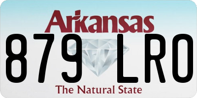 AR license plate 879LRO