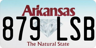 AR license plate 879LSB