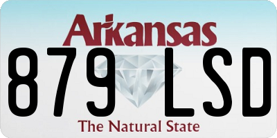 AR license plate 879LSD