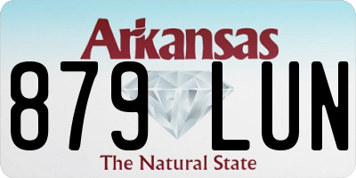 AR license plate 879LUN