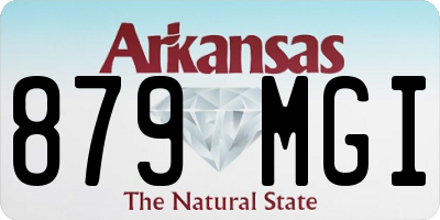 AR license plate 879MGI