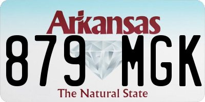 AR license plate 879MGK