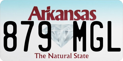 AR license plate 879MGL
