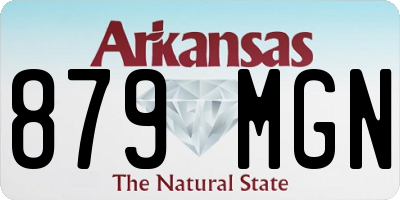 AR license plate 879MGN