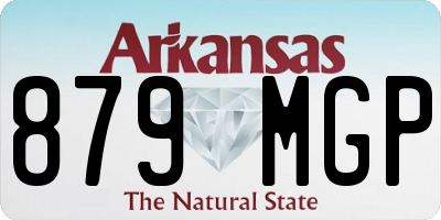 AR license plate 879MGP