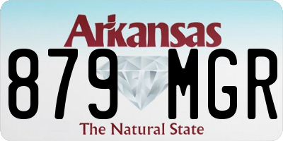 AR license plate 879MGR