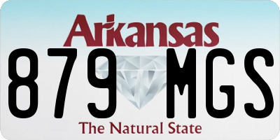 AR license plate 879MGS