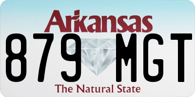 AR license plate 879MGT