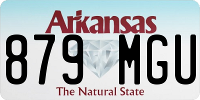 AR license plate 879MGU