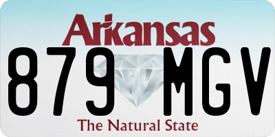 AR license plate 879MGV