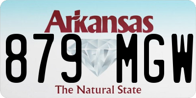 AR license plate 879MGW