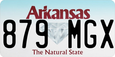 AR license plate 879MGX