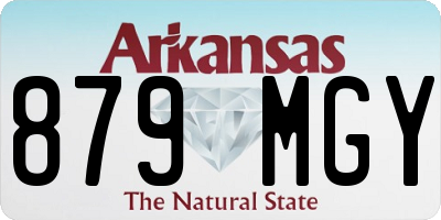 AR license plate 879MGY