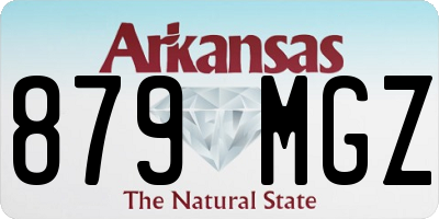 AR license plate 879MGZ