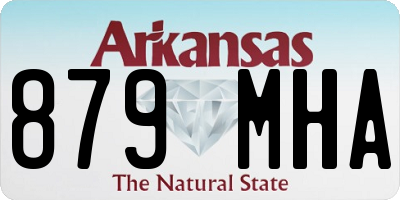 AR license plate 879MHA