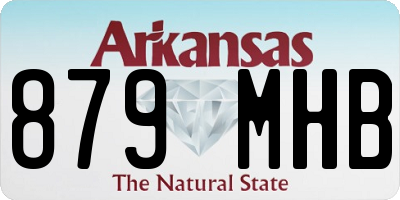 AR license plate 879MHB