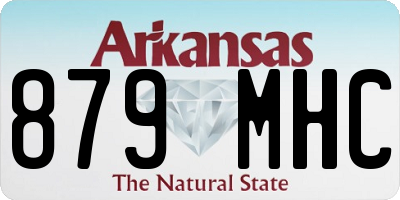 AR license plate 879MHC