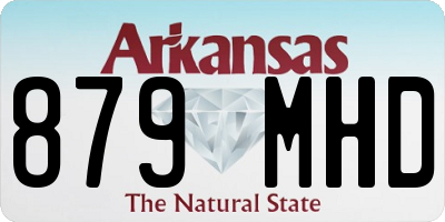 AR license plate 879MHD