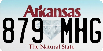 AR license plate 879MHG