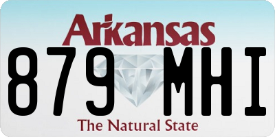 AR license plate 879MHI