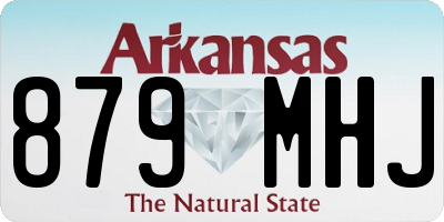 AR license plate 879MHJ