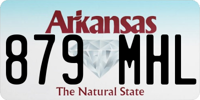 AR license plate 879MHL