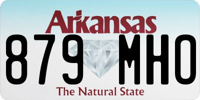 AR license plate 879MHO