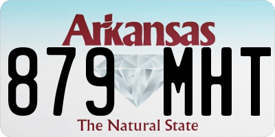 AR license plate 879MHT