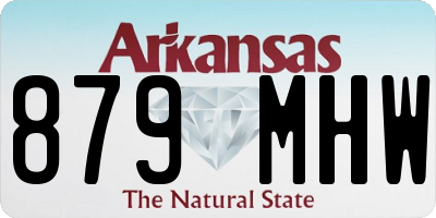AR license plate 879MHW