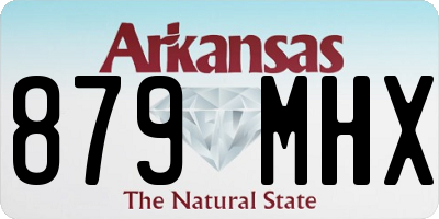 AR license plate 879MHX