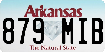 AR license plate 879MIB