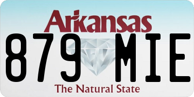 AR license plate 879MIE