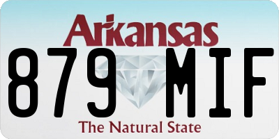 AR license plate 879MIF