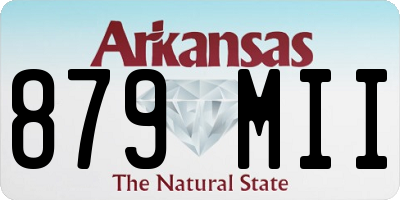 AR license plate 879MII