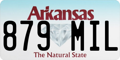 AR license plate 879MIL