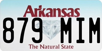 AR license plate 879MIM